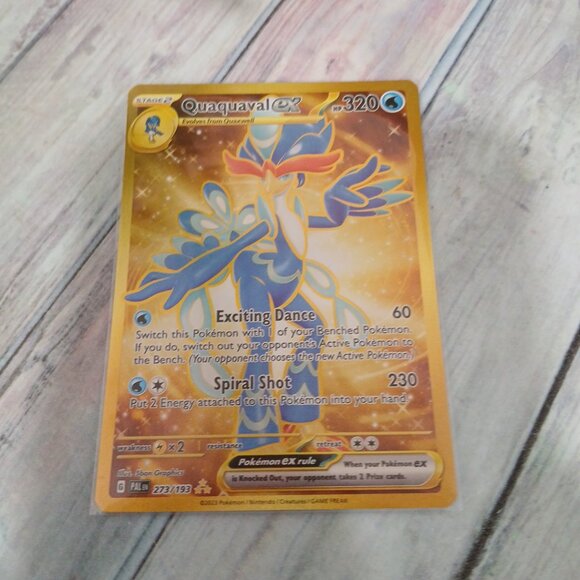 Paldea Evolved Quaquval EX gold - Picture 2 of 4